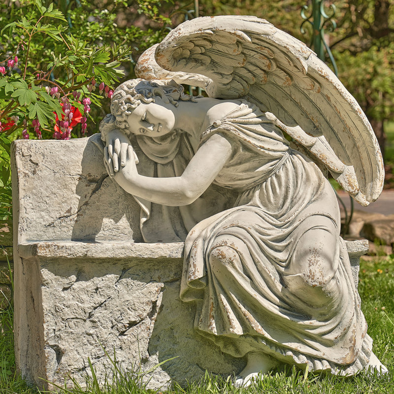 Stehouse Angels & Cherubs Weather Resistant Concrete Garden Statue