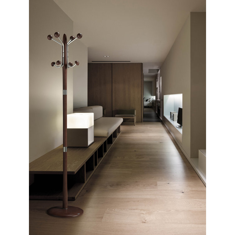 Behm Solid Wood Freestanding 8 - Hook Coat Rack