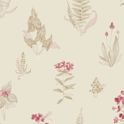 Vinyl Floral Wallpaper Roll