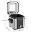 Friteuse électrique, capacité d'huile de 1,5 litre, petite friteuse avec panier, côtés froids au toucher, antiadhésif