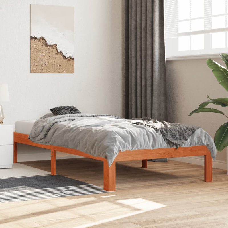 Nouri Solid Wood Bed, Small Single (2'6)