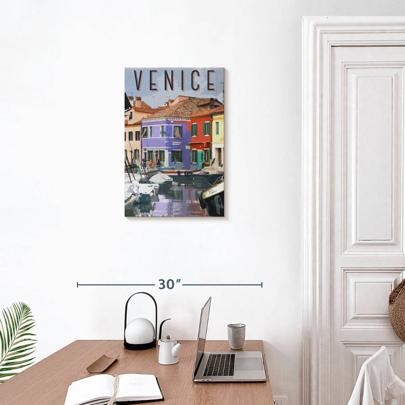 Aime Visit Venice, 24" H x 16" W