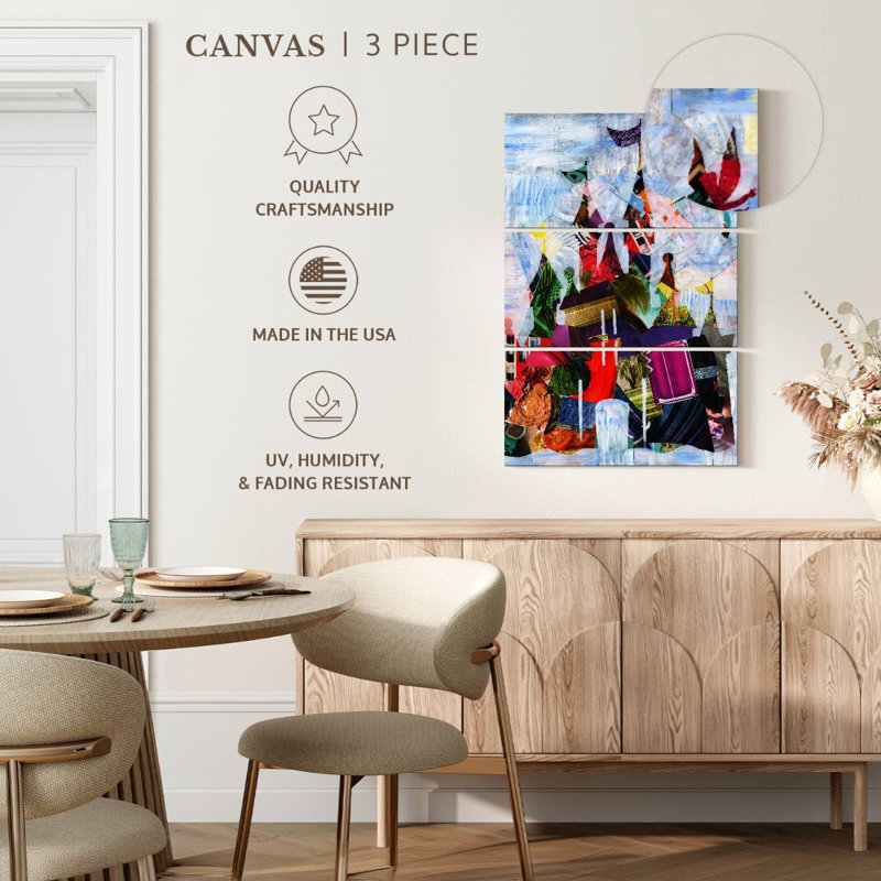 Ashelle Abstract Castle, 38" H x 24" W
