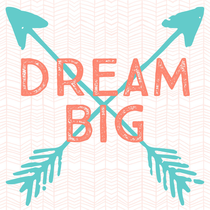 Dream Big 9 - Wrapped Canvas Print, 51cm H x 51cm W x 3.8cm D