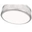 Plafonnier semi-encastré 1 lumière en nickel satiné 15 po Neriah-123223181