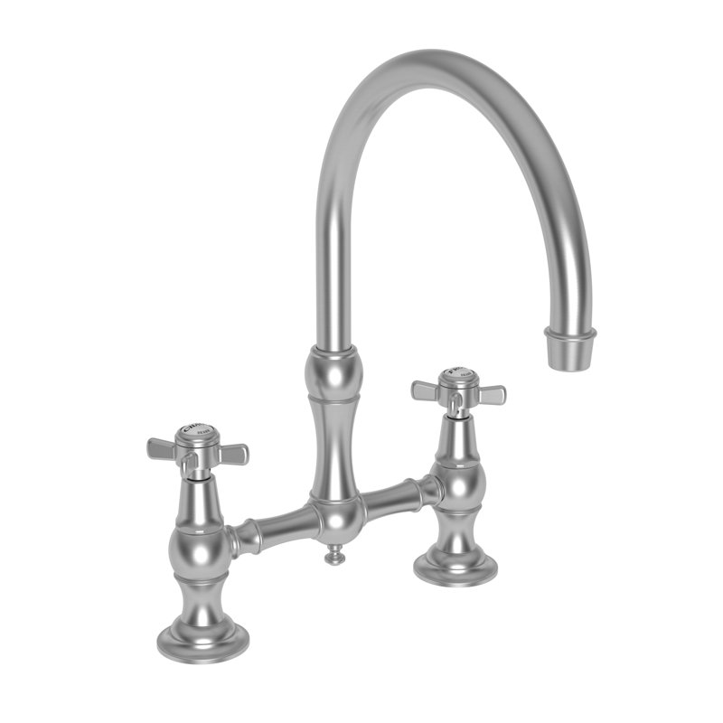 Fairfield Kitchen Bridge Faucet, Stainless Steel