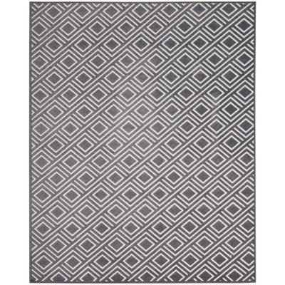 Tapis d'intérieur gris Ebern Designs Garp