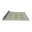 Tapis décoratif vert géométrique-216452203