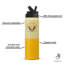 Bouteille d'eau en acier inoxydable Harry Potter - Poufsouffle - 22 oz