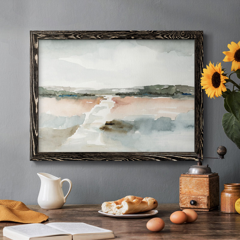 Coquillage montage III - Toile tendue avec châssis rustique, Noir, H 18 po x l 26 po x P 1,5 po