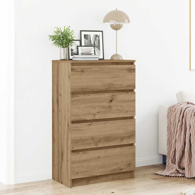 Hardcastle Sideboard 60x35x98.5 cm Engineered Wood, Artisan Oak