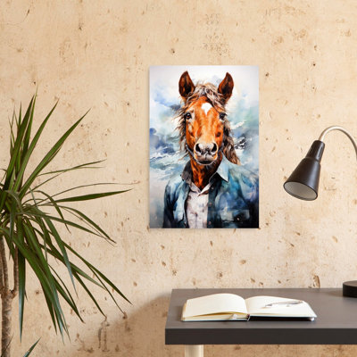 «Dapper Horse Portrait», art mural