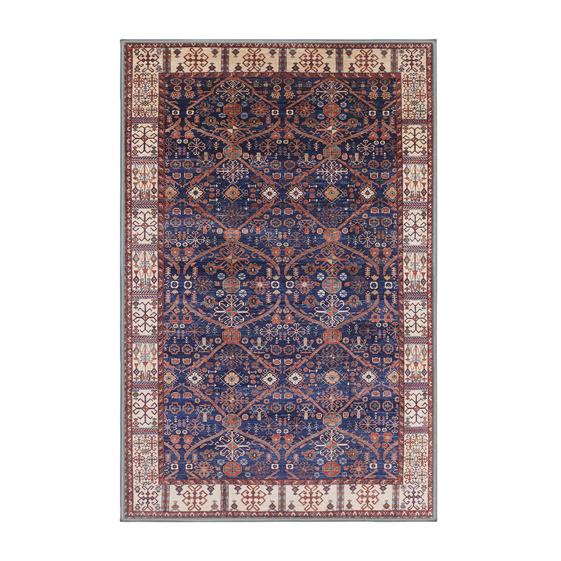 Tapis oriental bleu / rouge, Rectangle 3 pi x 5 pi
