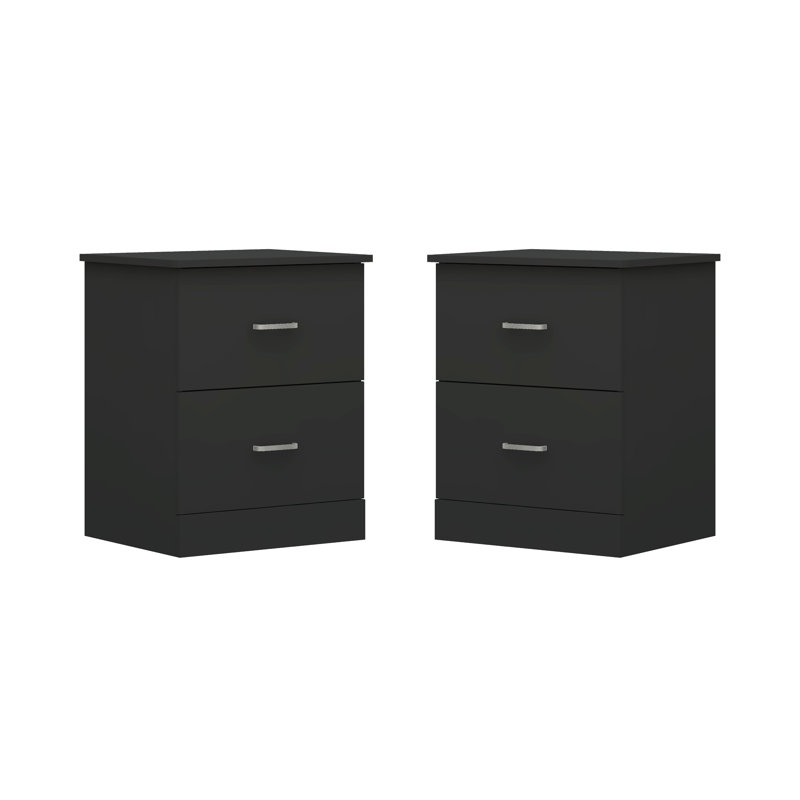Allyannah 2 Pieces Bedroom Set, Graphite Gray