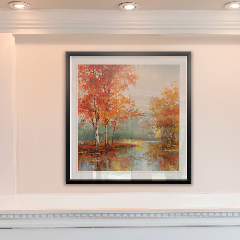 Automne - reproduction de cadre photo, H 17,5 po x l 17,5 po x P 1,5 po