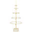 Metal Christmas Tree with Stand Gold Powder-coated steel-1712149306