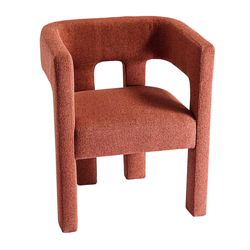 Fauteuil demi-tonneau Amalda, Orange