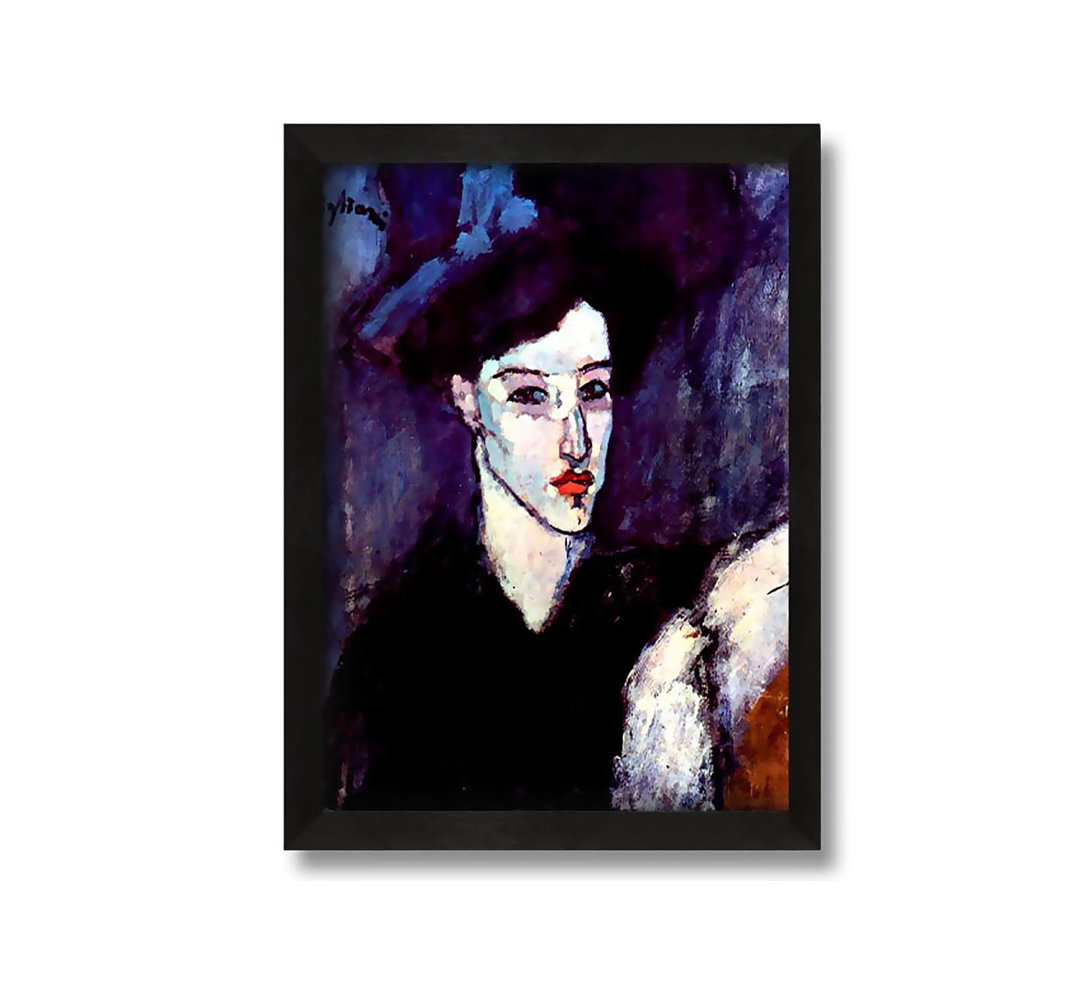 Gerahmtes Leinwandbild The Jewess von Modigliani