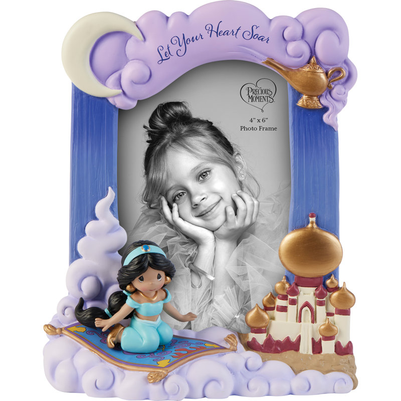 Precious Moments Disney Aladdin Jasmine Let Your Heart Soar Sculpted Photo Picture Frame