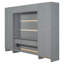 Lit escamotable mural avec placard, tiroirs et tablettes Murphy