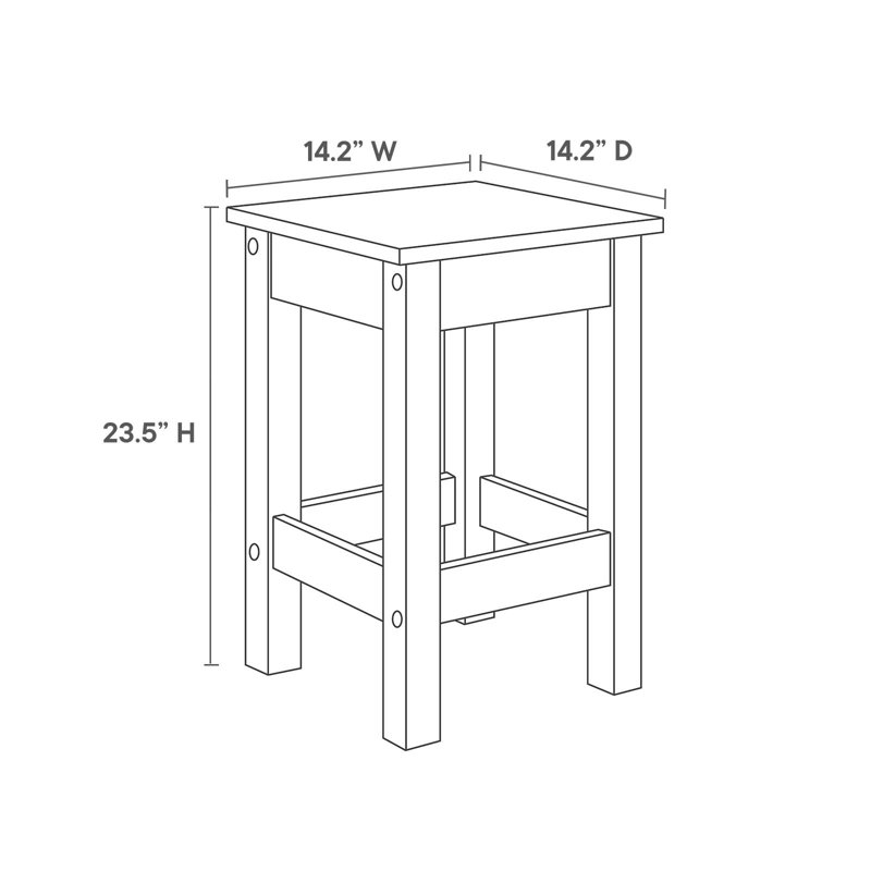 Meadowbrook White 3-Piece Kitchen Island Set with Stools