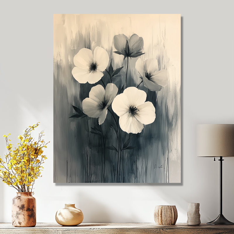 Ahner - impressions sur toile florales, H 32 po x l 16 po, Toile tendue, Ne s’applique pas