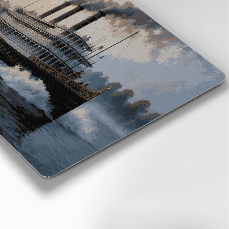 Art mural en métal gris transport, H 20 po x l 20 po x P 0,05 po