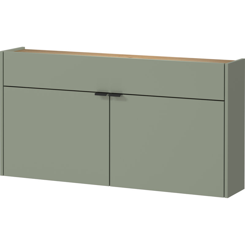 Nyack 12 Pair Shoe Storage Cabinet, Taupe green