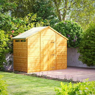 Powersheds 4 x 10ft Timber Tongue & Groove Security Garden Shed