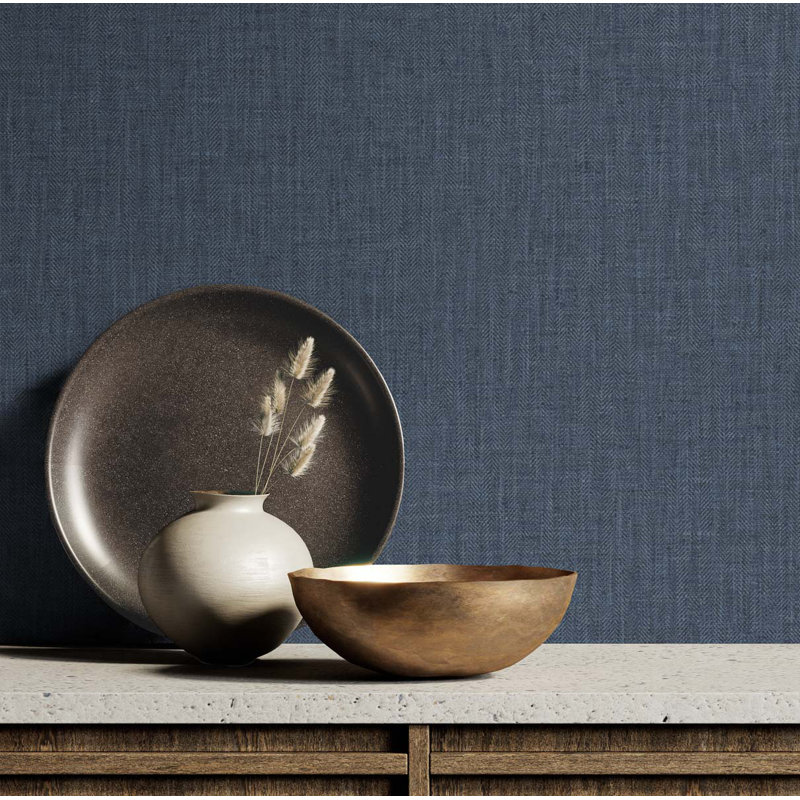 Tedlar Vinyl Wallpaper Roll, Indigo