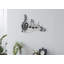 Metal Wall Decor Musical Notes in Brown Metal with Gold Details
