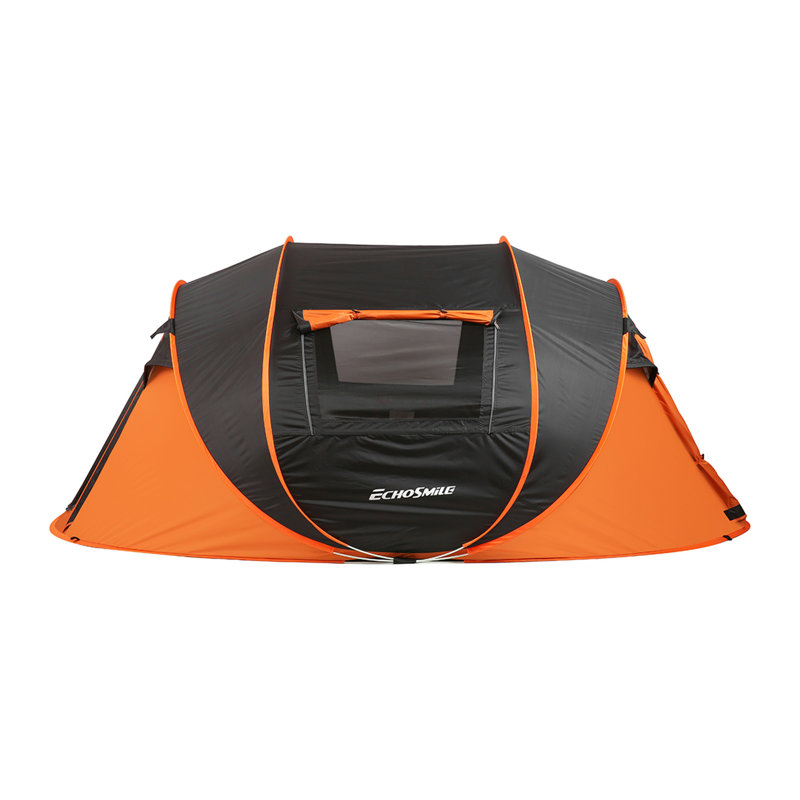 Tente de bateau escamotable pour 4-6 personnes, Noir/crème