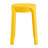 6 Pack Nesting Plastic Seating, Scratch-, 11.8" Product Depth, Mustard Chairs - Structure For Daily Use-429991236