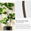 Verdure artificielle de 78,74 po avec forme pliable et feuilles dentelées vert foncé, lavable et résistante au soleil