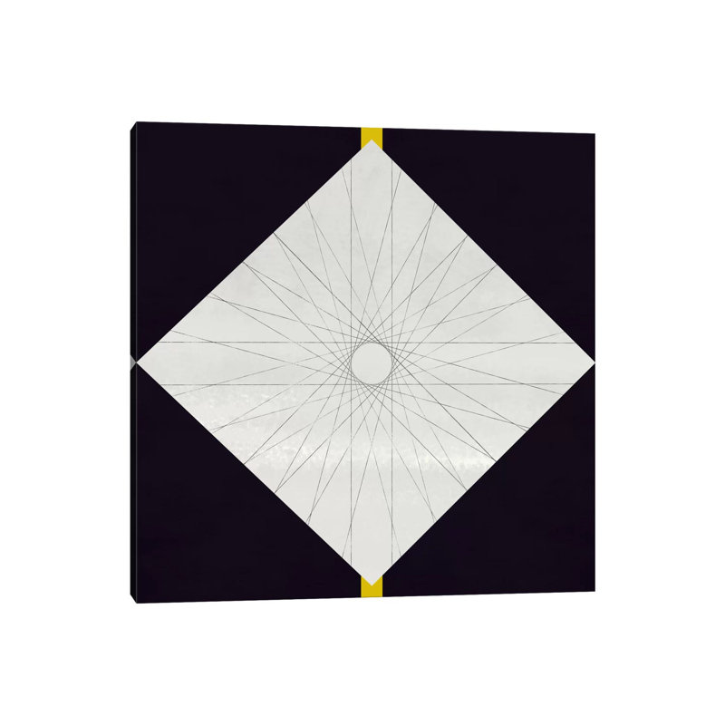 Geometric Pattern Concentric Circle - Wrapped Canvas Print, 93.98cm H x 93.98cm W x 1.91cm D