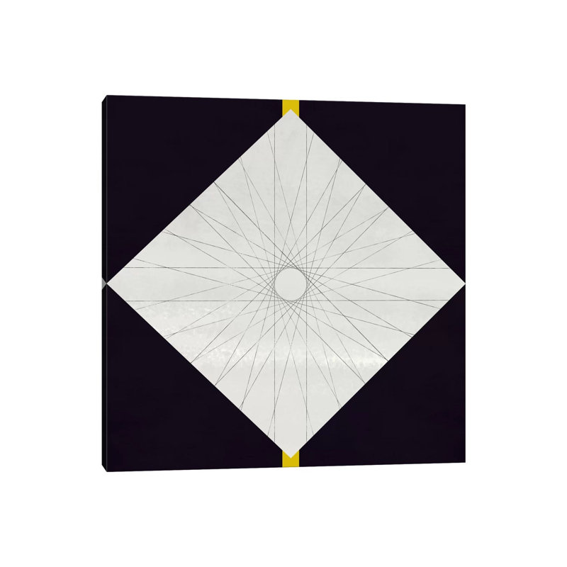 Geometric Pattern Concentric Circle 1 Piece Wrapped Canvas Wall Art, 93.98cm H x 93.98cm W x 1.91cm D
