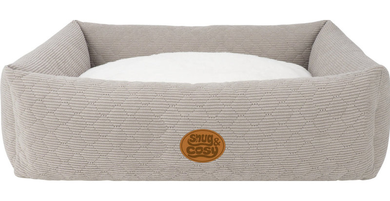 FAUX WOOL Pet Bed, Mink, 28cm H x 70cm W x 56cm D