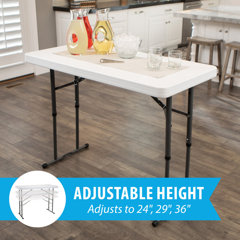 48'' Rectangular Adjustable Folding Table