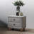 Boucle 2-Drawer Upholstered Nightstand