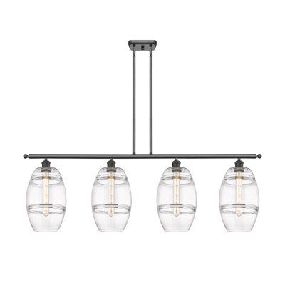 Luminaire suspendu rond / ovale pour îlot de cuisine à 4 lumières Dundrod