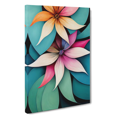 Exotic Flowers - Wrapped Canvas