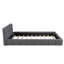 Queen Size Upholstered Platform Bed With Thick Fabric, Grounded Bed With Solid Frame-114246928