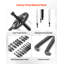 21-in-1 Bearing Puller Set, 21 PCS 3-Jaw Hook Puller for Internal External Bearings and Bearing Without Inner Shaft, Multifunctional Bearing Removal Tool with Heavy Duty Portable Storage Case