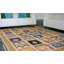 Tapis orange marocain en laine noué à la main