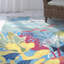 Tapis bleu touffeté à la main Hemsworth-890586798