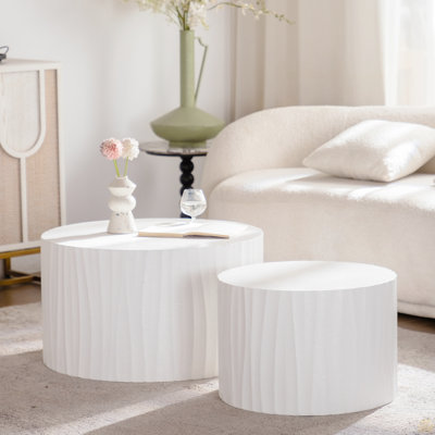 Ensemble de 2 tables basses rondes Nesting