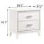 Table de chevet 2 chambres blanche - Style contemporain avec rangement spacieux et moderne-1489551630
