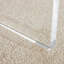 Table de salle à manger moderne et minimaliste blanche, plateau de table en bois aggloméré rayé-111697935