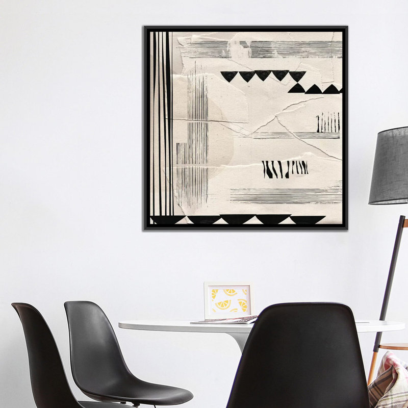 « layers », impression sur toile, H 18 po x l 18 po x P 1,5 po, Toile avec cadre noir