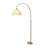 Zen-style metal fabric marble floor lamp